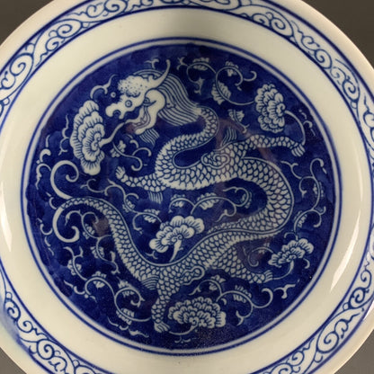 Jingdezhen Porcelain Factory hand-painted white dragon pattern flower pattern