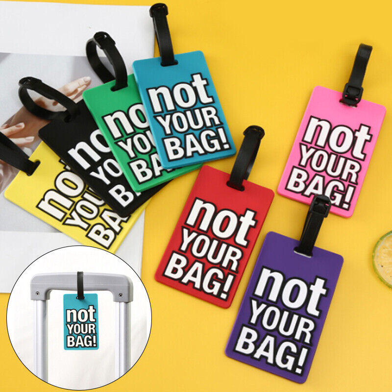 Luggage Tags PVC Hang Tag Baggage Labels Name Address Suitcase Travel Holiday