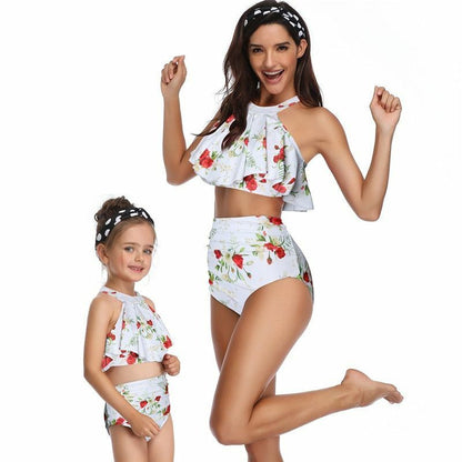 Matching Outfits Swimwear Daughter Printed Swimsuit Bikini Bathing Suit Design