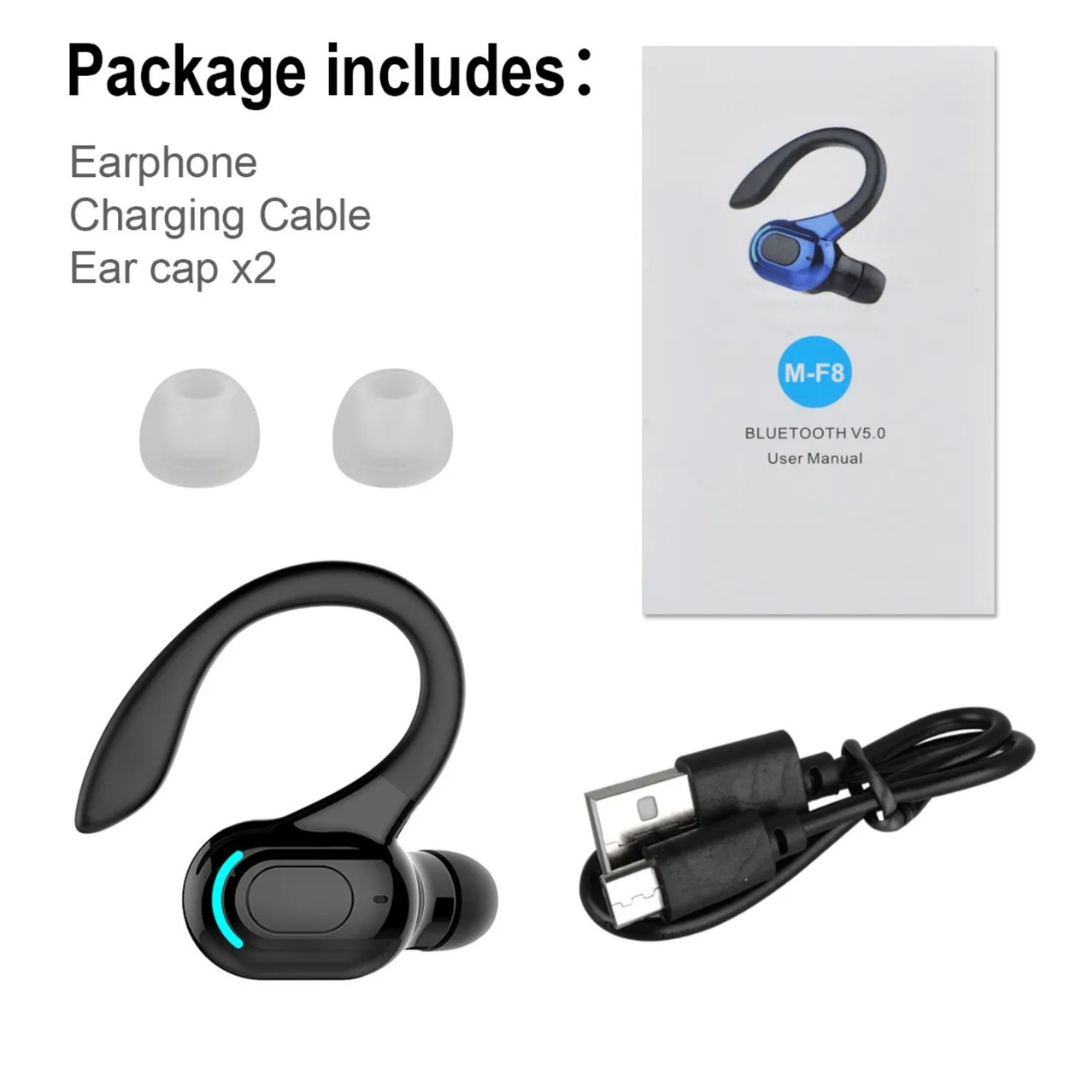Bluetooth 5.0 Headset TWS Wireless Earphones Earbuds Stereo Headphones Ear Hook