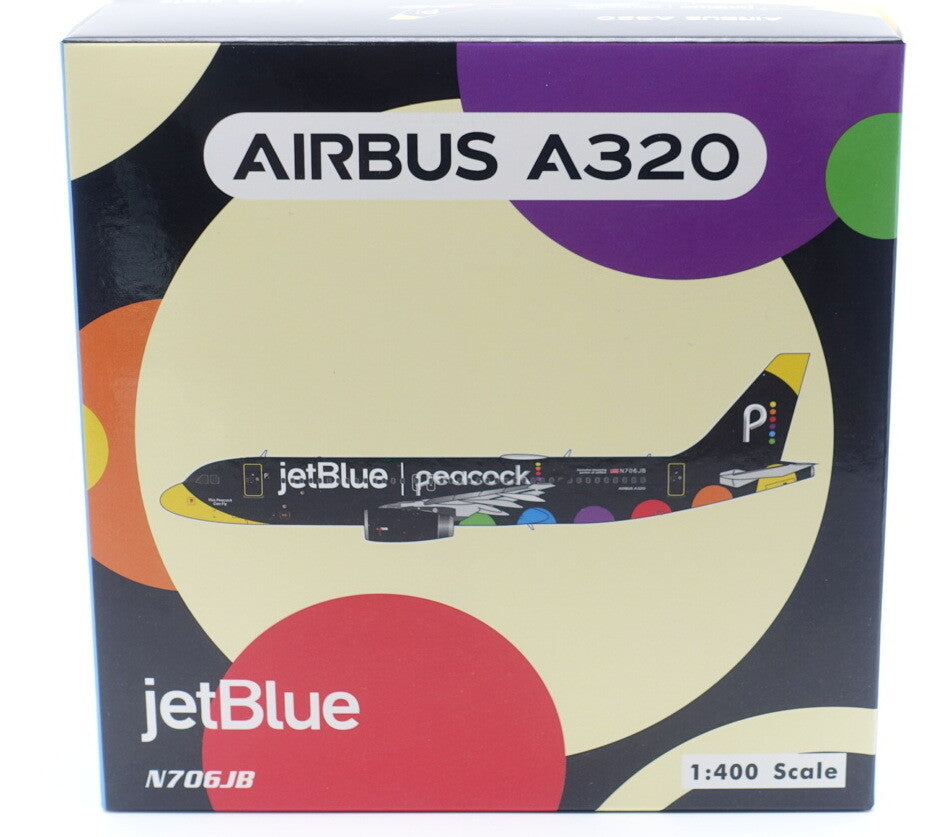 1:400 Phoenix JetBlue AIRBUS A320 Passenger Airplane Diecast Aircraft Model