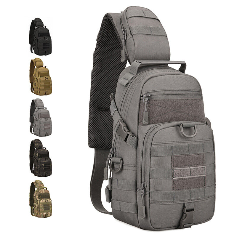 Tactical Sling Chest Pack Nylon Shoulder Bag Men Crossbody Bag Military Bag