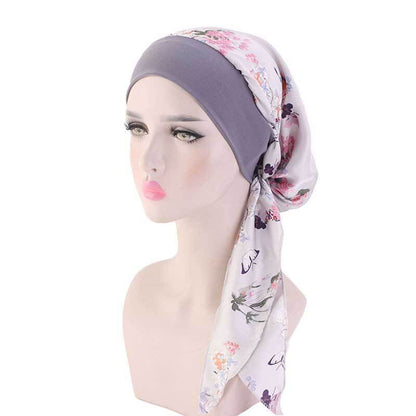 Womens Muslim Hijab Cancer Chemo Hat Turban Hair Loss Head Wrap Scarf Bandana*US