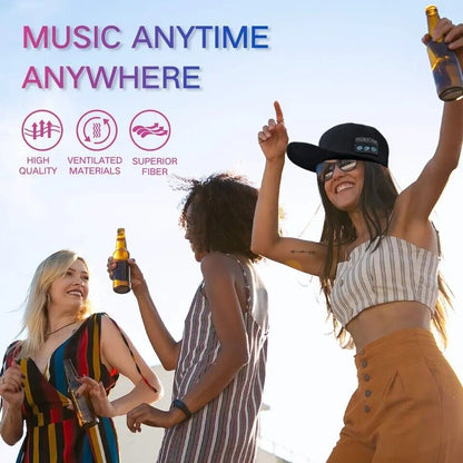 Altavoz Inalambrico Parlante Bluetooth Con Microfono Radio FM Musica en Gorra