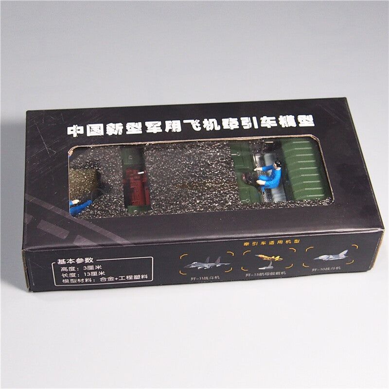 1/35 Aircraft Tractor Alloy Model Air Force Simulation Aircraft Trailer Model