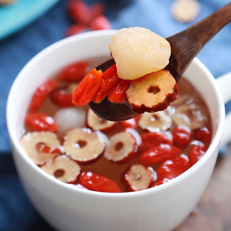 120g Chinese Red Date Longan Fruit Tea Guiyuan Gouqi Hongzao Mixed Herbal Tea