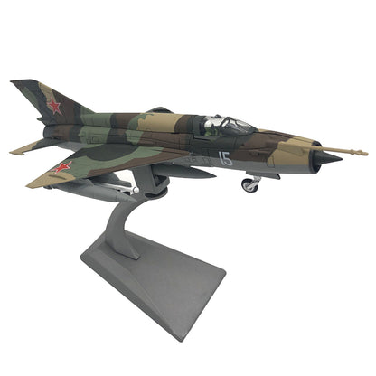 1:72 Soviet Classic Fighter Mig-21 MiG 21 Diecast Alloy Military Aircraft Model
