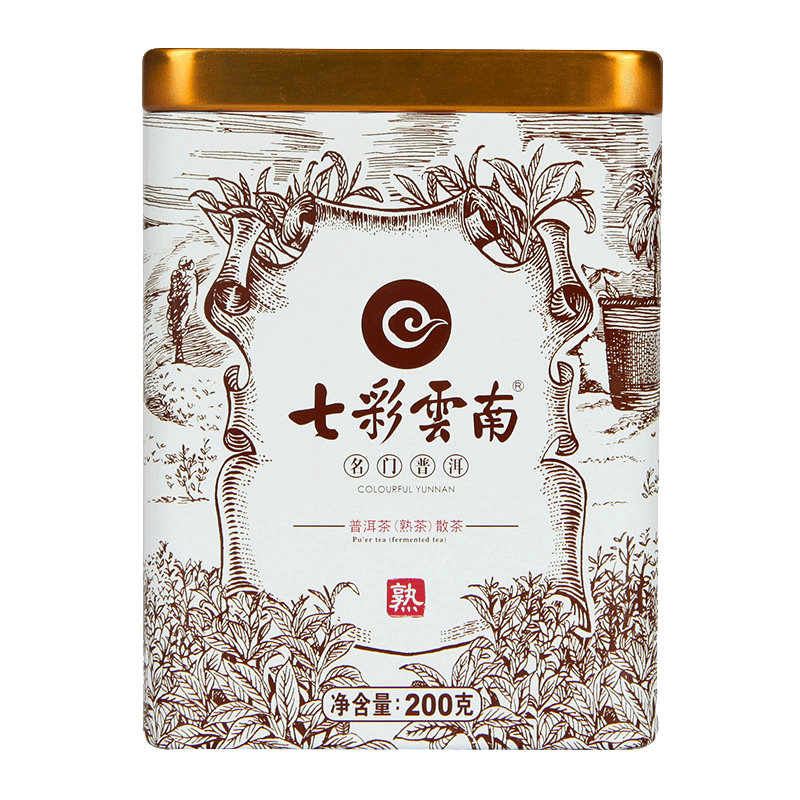 COLOURFUL YUNNAN Original Mingmen Pu-erh Tea Loose Tea Ripe Puer Pu'er 200g