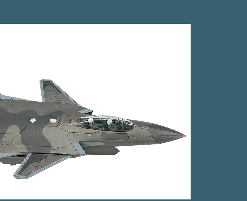 1:35 59CM China J-20 Stealth Fighter Jet Plane Diecast Military Aircraft Model