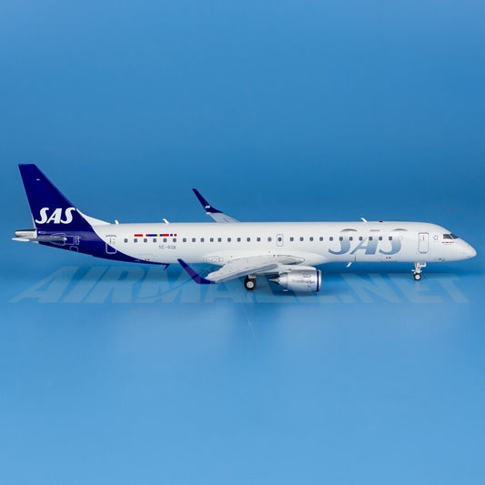 1:200 JC Wings Scandinavian Airlines ERJ-190-200LR Airplane Diecast Model