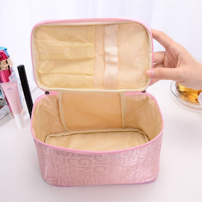 Square Cosmetics Storage Bags Travel Pouch Toiletries Organizer S/M/L Polyester