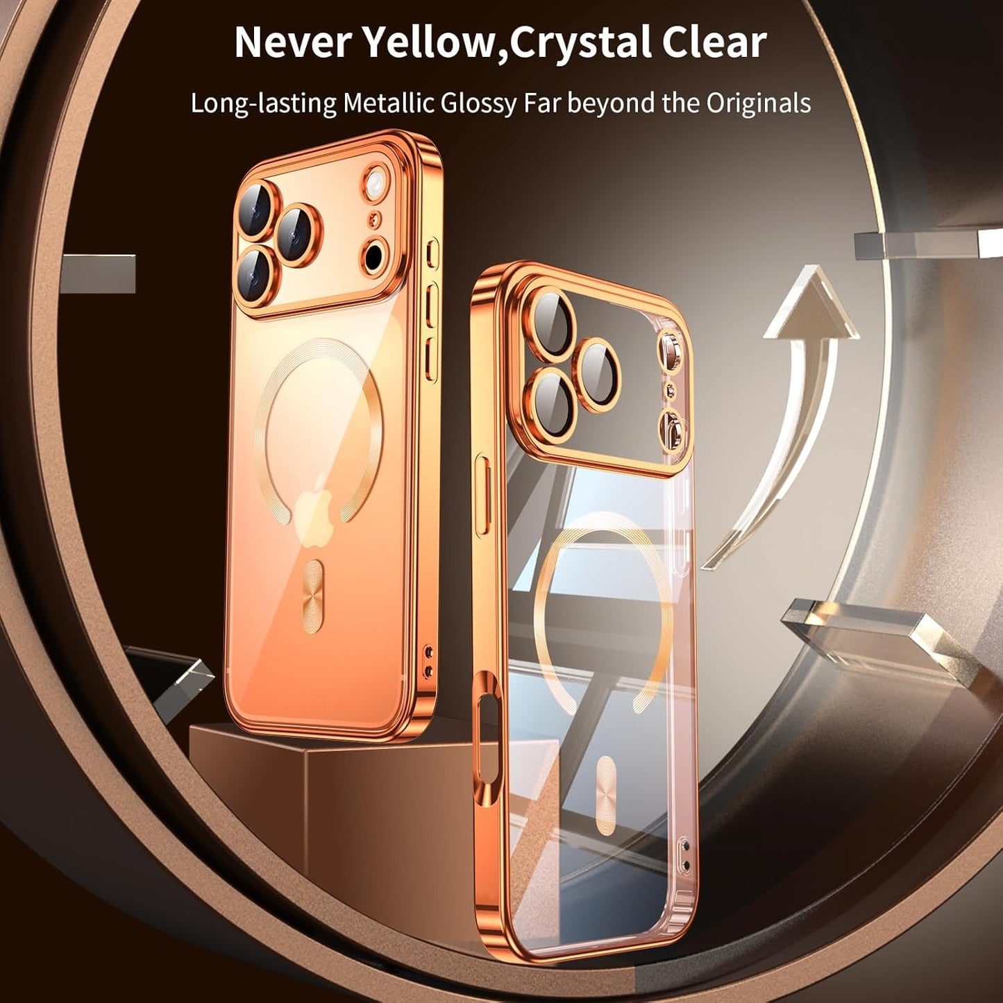 Magnetic for Iphone 17 Pro Max Case with Screen Protector & Camera Protection,Co