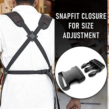 Unisex Leather Apron Heavy Duty Protective Workwear for Workwear Woodworker