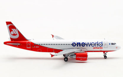 JC Wings AIR BERLIN ONE WORLD AIRBUS A320 D-ABHO 1/400 diecast model aircraft