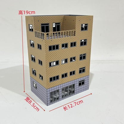 HO Scale 1/87 Building Model Railroad Layout Office House Scene Model