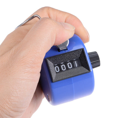 5 Pack Handheld Tally Counters, Resettable 4 Digit Counting Display for Coaches