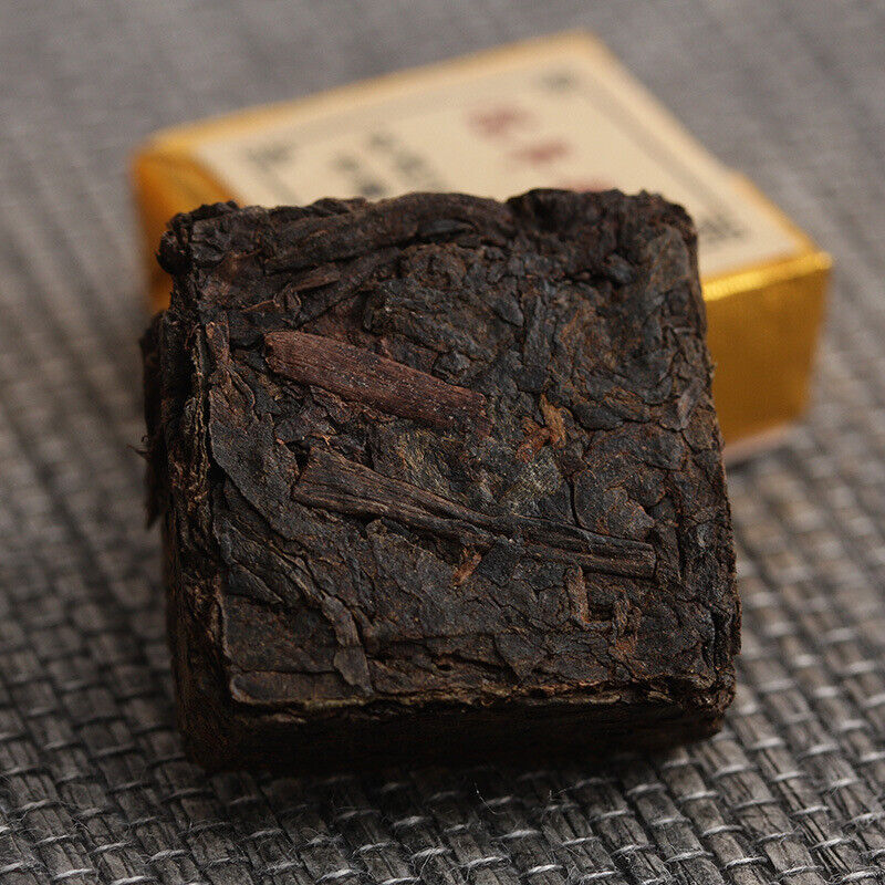 500g Menghai Pu'er Ripe Tea Small Square Brick Tea Leaves Sinensis Word Tuocha