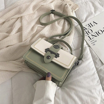 Female Casual Tote Bag Pu Leather Women's Handbag Rivet Shoulder Bags