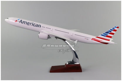 47CM American BOEING 777 N776AN Passenger Airplane Resin Aircraft Plane Model