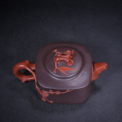 Chinese Yixing Zisha Clay Handmade Exquisite Teapot fortune turns（松竹梅 底款：魏援良）