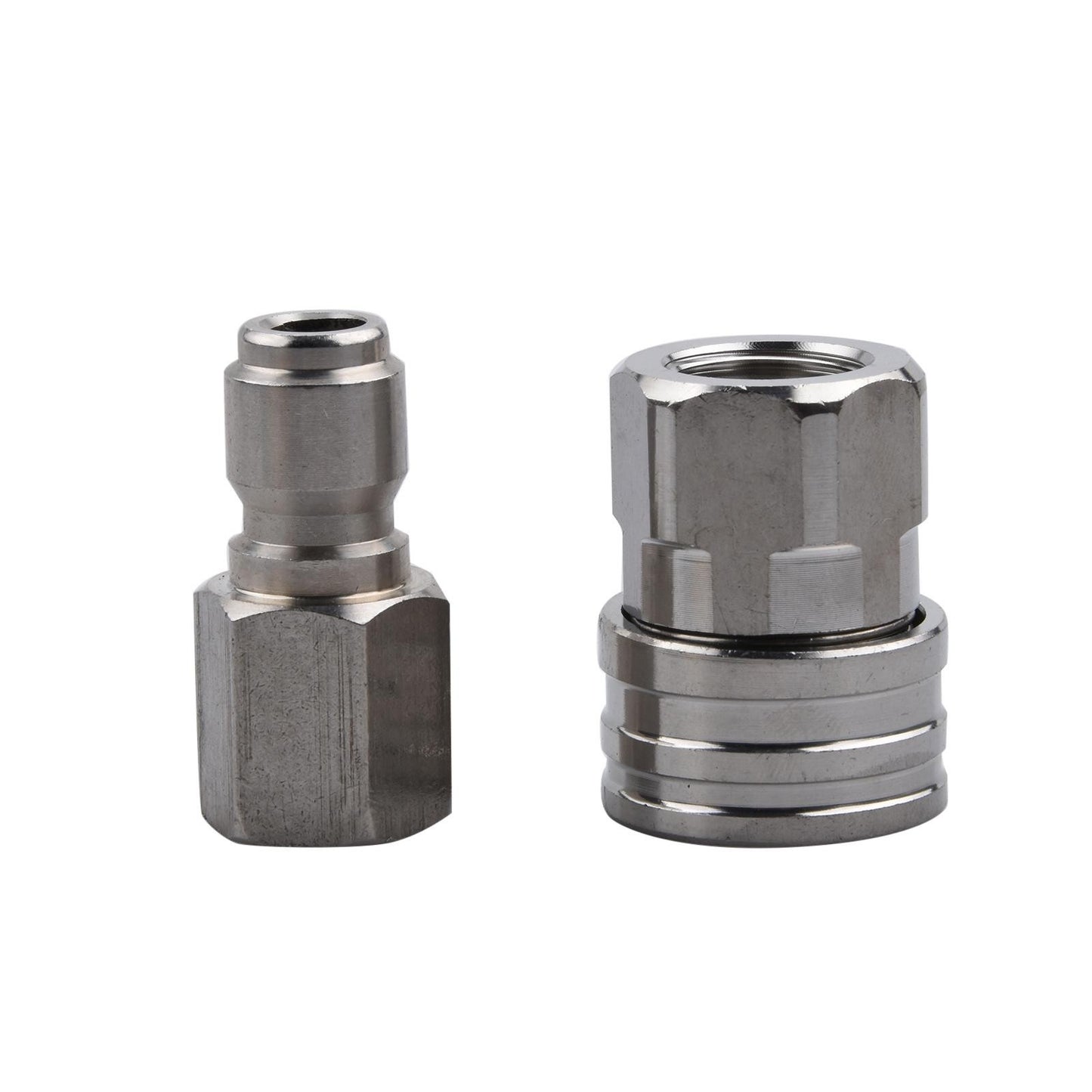 Stainless Pressure Washer Adapter Set Swivel to 3/8 inch Quick Connect