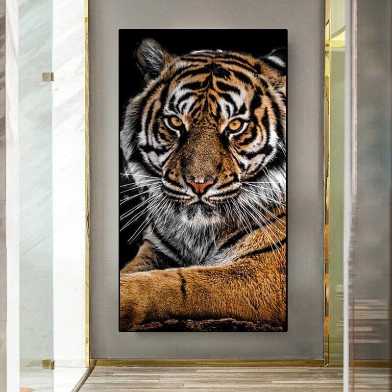 Animals Canvas Painting Tiger Canvas Wall Art Home Decor Posters Prints Pictures