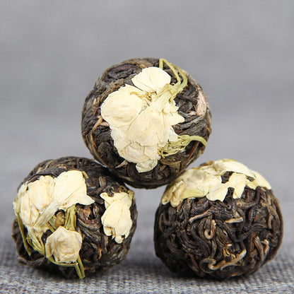 500g Pu'er Jasmine Tea Long Zhu Handmade Xiaotuo Tea Ancient Tree Tea Raw Tea