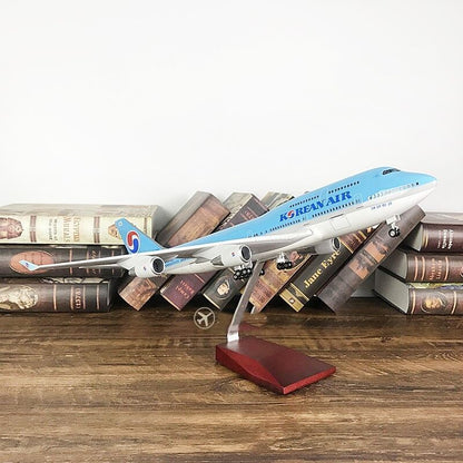 47CM 1:150 KOREAN AIR BOEING 747-400 Airplane Landing Gears Resin Plane Model
