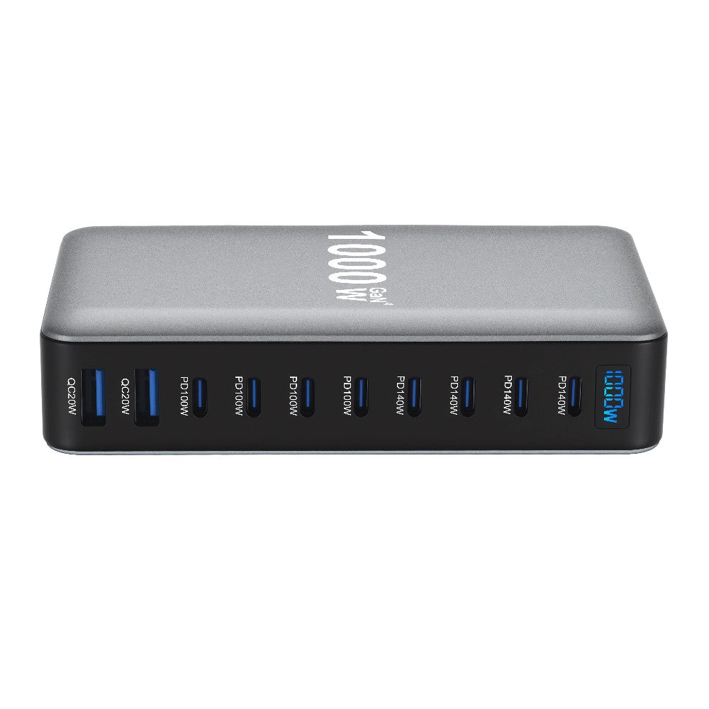 1000W Desktop Multi-Port USB C Charger, 140W PD Fast Charging for iPhone&Laptops