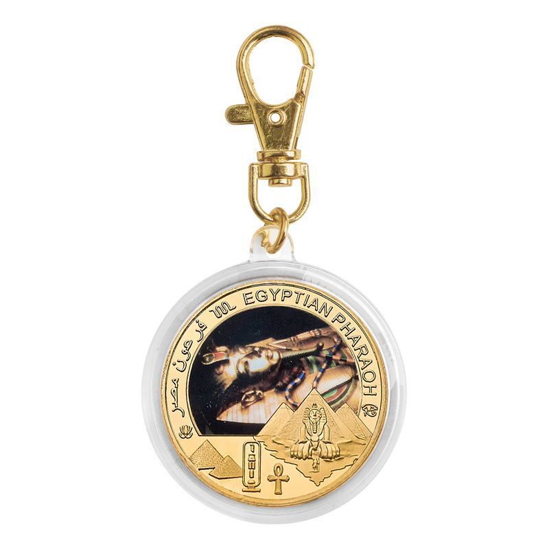 Commemorative Challenge Coins Egyptian Pharaoh Gold Plated Craft Souvenir 1.57in