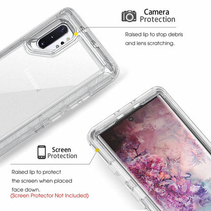 Luxury Clear Case Clip Stand Holster Phone Cover For Samsung Galaxy Note10/+ 5G