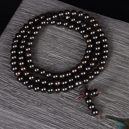 Natural Authentic African Ebony Purple Sandalwood Bracelets Men Women Beads