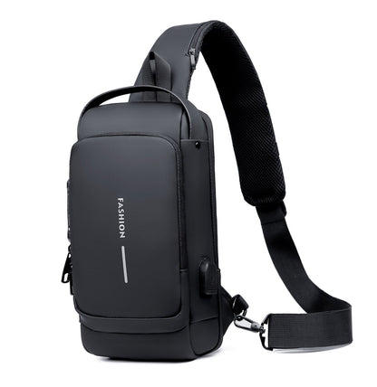 Sling Backpack Crossbody Shoulder Chest Bag Anti-theft Travel Waterproof Oxford