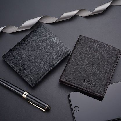 Synthetic Leather Billfold Wallet Short Slim Purse Credit Card Thin Bags Pouch