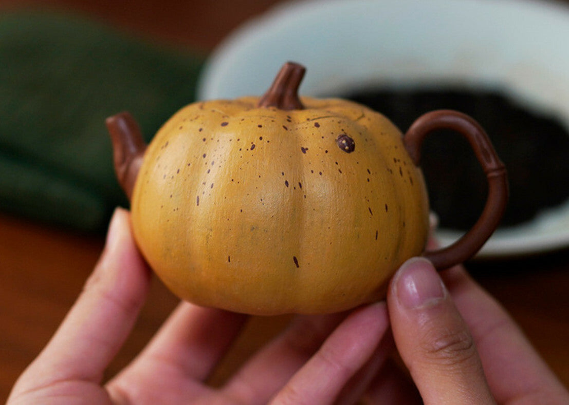 160cc chinese Yixing Handmade Zisha Zi clay Teapot Bionic Pumpkin GongFu Tea Pot