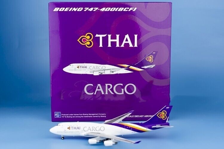1:400 JC Wings THAI CARGO BOEING 747-400BCF Airfreighter Diecast Airplane Model