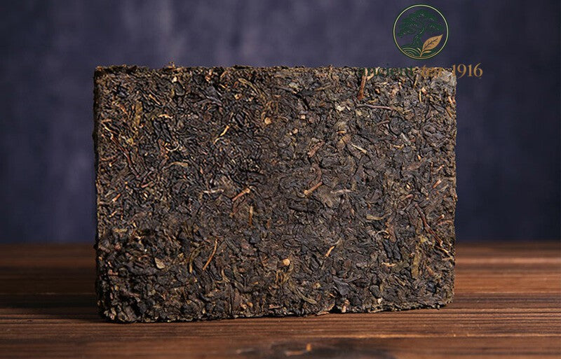 318g Anhua Baishaxi 1953 Hei Cha Royal Fu Cha Dark Tea Golden Flower Brick Tea