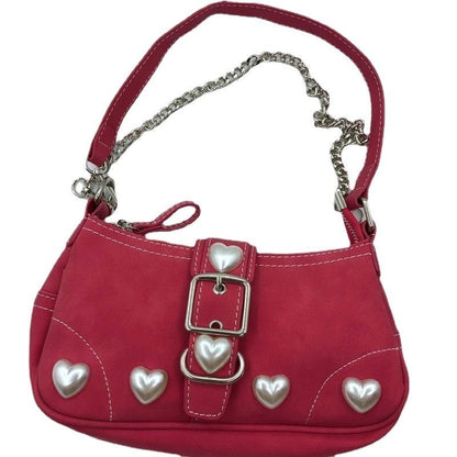 Vintage Shoulder Bag Handbags Mobile Phone Pouch Purse 23*15*5 CM Red Travelling