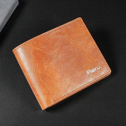 Leather Short Slim Wallet Business Purse Credit Card Holder Wallet Money Bag 1PC