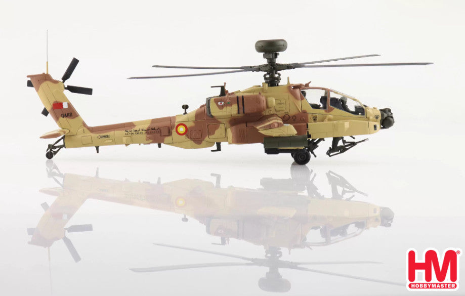 1:72 HM AH-64E Apache Guardian Qatar Air Force, 2022 Helicopter Diecast Model