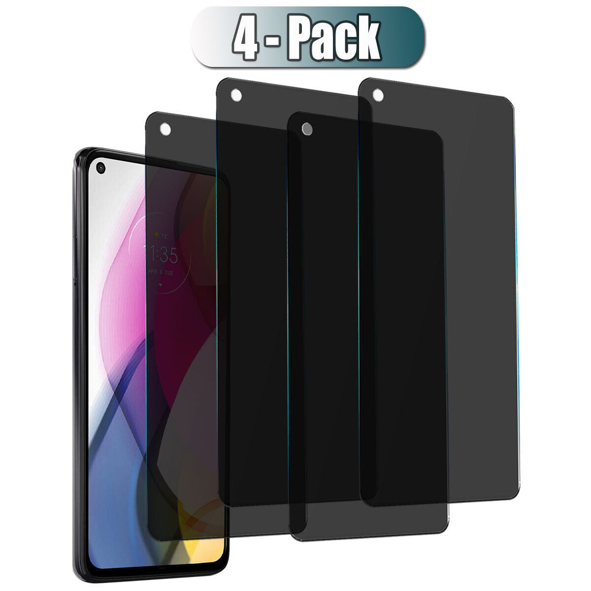 For Motorola Moto G Stylus 2021 Privacy Tempered Glass Anti-Spy Screen Protector