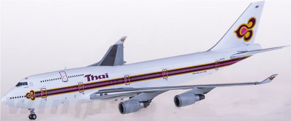 1:400 JC Wings Thai BOEING 747-400 Passenger Airplane Diecast Airplane Model