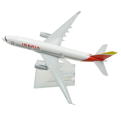 1/400 Alloy Plane 16cm A330 Iberia Airlines Airplane Model With Display Stand