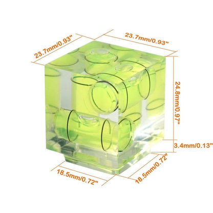 Hot Shoe Level Three Axis Bubble Spirit Level Camera Level Standard Shoe Mount