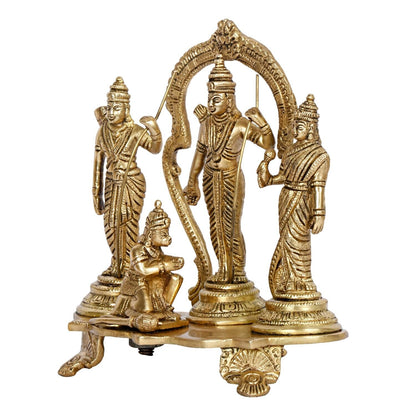 Ram Darbar Lord Rama Sita Laxman Hanuman Brass Family Statue Figurine Sculpture
