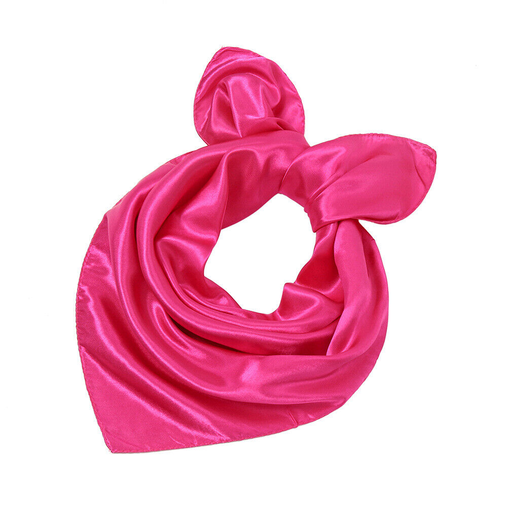 Silk Square Scarf 60cm Satin Neck Hair Tie Band Bag Ribbons Shawl Hijab 60*6