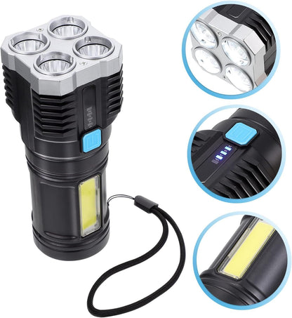 Super Bright LED Torch Flashlight Tactical Camping Outdoor Lamp USB Rechargeable