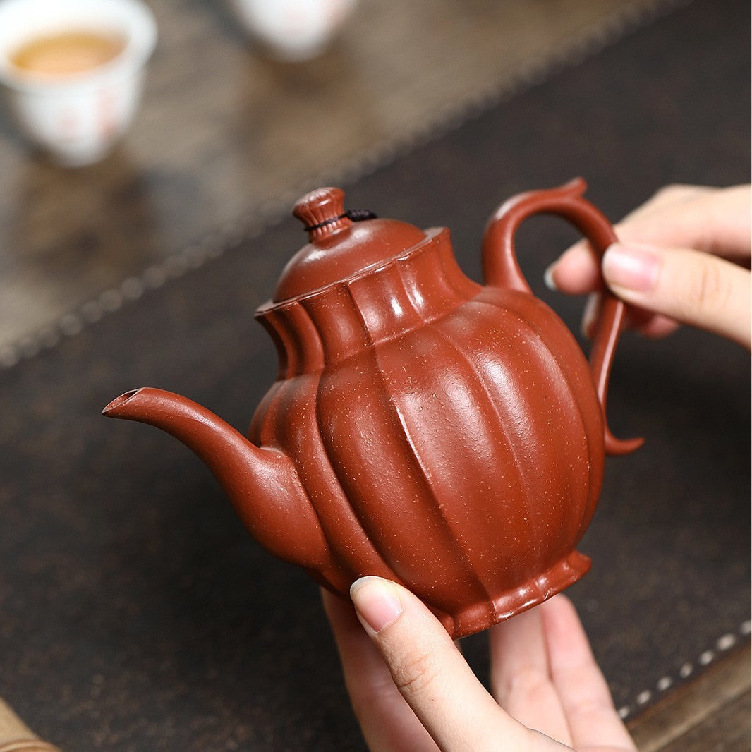 310ml Retro Yixing Purple Clay Teapots Handmade Raw Ore Mud Kettle