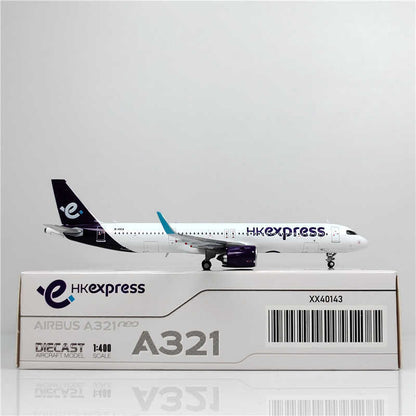 1:400 JC Wings HKEXPRESS AIRBUS A321neo Passenger Airplane Diecast Model