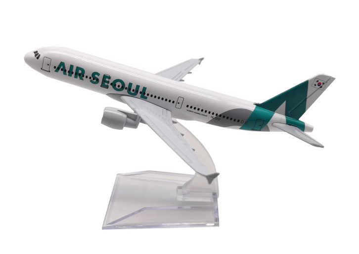 16CM AIR SEOUL AIRBUS A320 Passenger Aircraft Plane Diecast Airplane Model